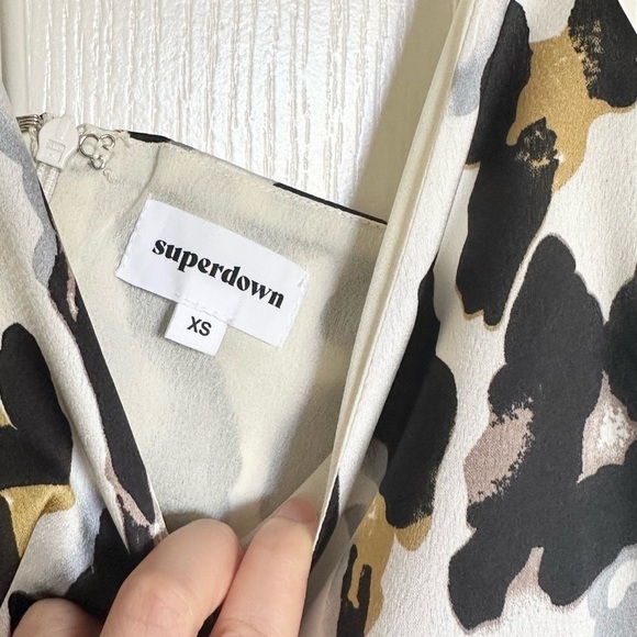 SUPERDOWN: animal print midi dress -Size XS - Picture 5 of 7